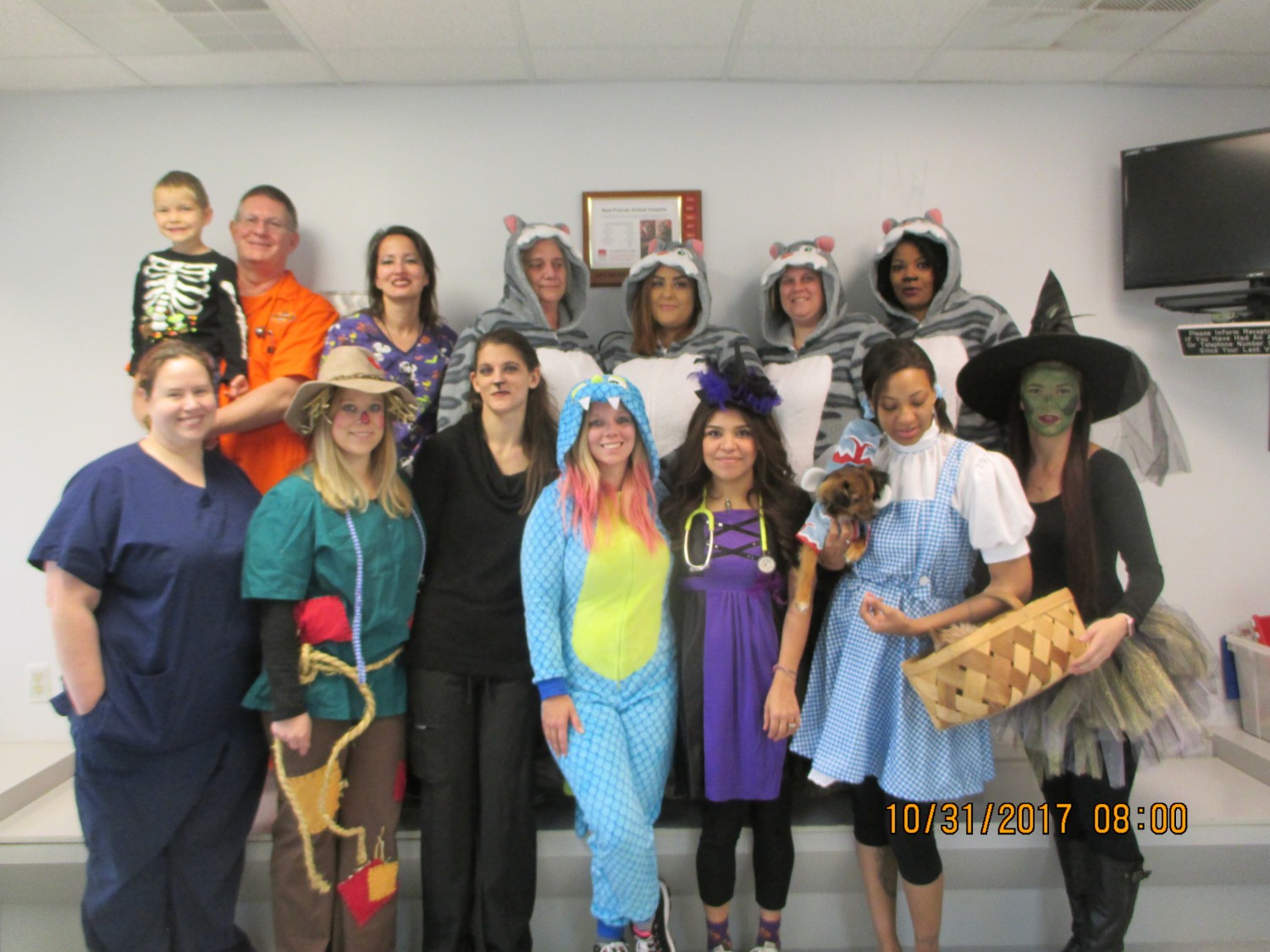 Staff on Halloween